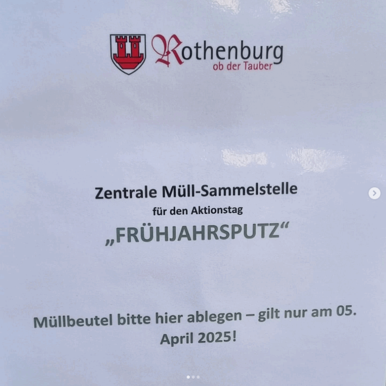 Rothenburger Frühjahrsputz 2025